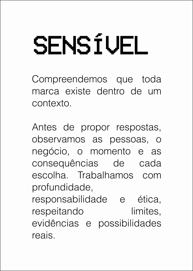 sensivel bloco