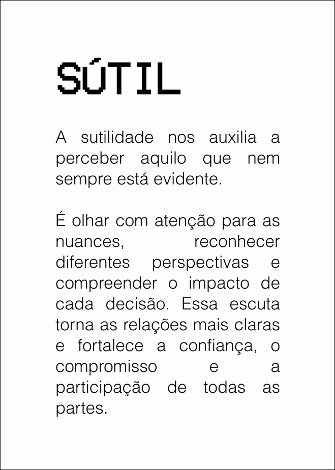 sutil bloco